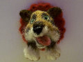 Needle Felt Dog Badge by Starveling
