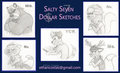 Salty Seven Dollar Sketches