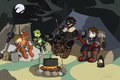 Stopping to Eat by Spiderdasquirrel
