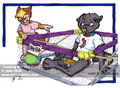 Jade artwork - Wuffle is being made fun of for being such a 'big baby'