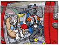 Jade artwork - The back of the van all filled with sand and soft snoring by wolfspawn