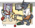 Jade artwork - Younger brother got his revenge for the teasing by wolfspawn
