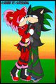 About to kiss Myn / Blazenshadow