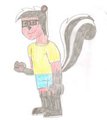 Skunk Humanimal Me by TexasKingoftheGeeks