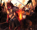 The Battle - Birthday Gift for RossCiaco by DreamAndNightmare