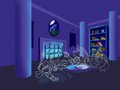 Shattered Moon - Background and concept for group scene