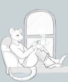 Reading and Rain by JareAntair