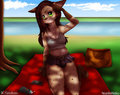 Need a shady spot? -feat NoelleNeko- by HenHenLioness