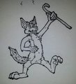 Dancing wolf