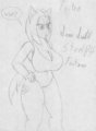 AnthroCon Sketches: Anthro Pony Tsitra