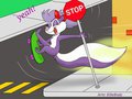 Fifi en Patineta 2 by KikeRodz