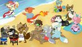 Chibi Beach Party