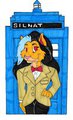 Silnat Tardis Badge by JenSwiftpaw