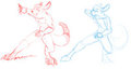 Wallaby Ref Sketch #1 WIP