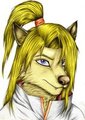 Deidara Wolf  color test  by Elia88