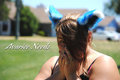 Blue and White Neko Ears for Sale!