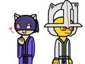 Nightshade and Luminous wearing robes