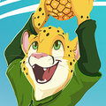 Salmy loves pinneaples by pandapaco
