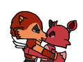 Wolfgang and Foxy Kissing
