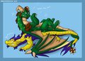 Terrador & Volteer by DarkenStarDragon