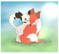Lovely Hug by kuniexfoxx