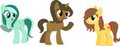 3 ponies