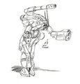 Walmart Doodle 20150728 - Marauder BattleMech by ProjectShadowcat