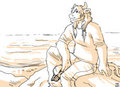 Restless Bison at Peace by Tonka