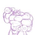 Do you even lift? by silverwuffamute