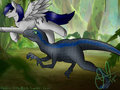 Commission - Spinning Rhythm x Blue