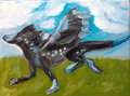 Dragoness Oil Painting