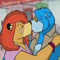 Then she turned her face to me and...and I kissed her.
