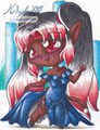 Chibi Ki How in Evening dress