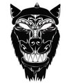 Biker Wolf T-shirt design by VJCoon