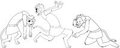Cowardly Lion 01 (Line Work) by AlbinoFromAbout