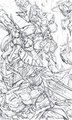  commission lineart for Raidus: Final Online Fantasy fest by justart27