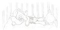 Northern haste sleeping in a diaper by datspaniard