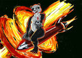Rocket panda In space