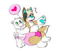 C : you look like you could use a hug!