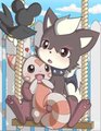 cupcake and Minocat makes friends 