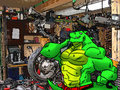 A cocky croc dad with a beefy bodywork as a mechanic by ricc