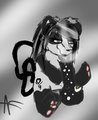 Amanda the panda with her bong by JackmarandDash