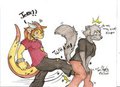 Kicked where it counts! by CoyoteTime