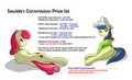 2015 new commission price list