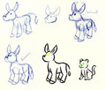 Design sketches for a comic