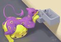 The first real battle in the league - art by Axi