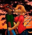 Kovu and Kiara by Jeatz
