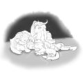 Fel Equestria - Twilight Pony Pile Illustration