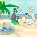 Having fun at the Beach