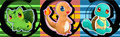 Pokemon the original- Charmander, Squirtle and Bulbasaur